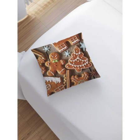 Pillowess decorative "Festive gingerbread", on a zipper, size 45x45 cm-1