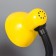 E27 desktop lamp, light regulator on the clamp (220V) yellow (108a) Risalux