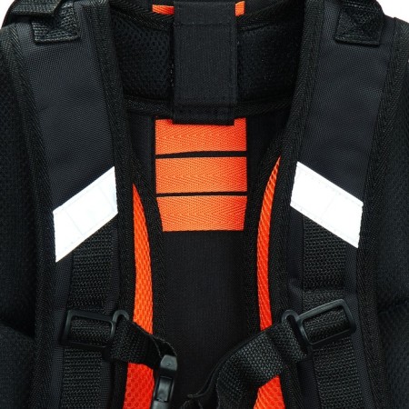 School backpack 38 x 30 x 16 cm, ergonomic back, Stavia "BiSport", gray-11