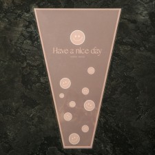 Package Flower cone, pink, 28x9x44cm ± 1cm