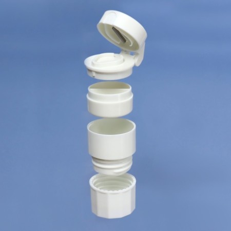 A tabletire with a tablet cut, a crush and a minzurka, d = 4 × 6.5 cm, white color-3