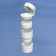 A tabletire with a tablet cut, a crush and a minzurka, d = 4 × 6.5 cm, white color