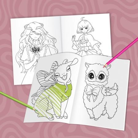 The set "Very cute coloring", A5, 2 pcs. 16 p.-2