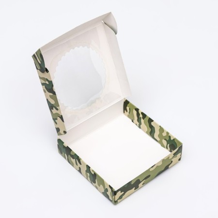 Box the team with the window, "camouflage", 11.5 x 11.5 x 3 cm-5