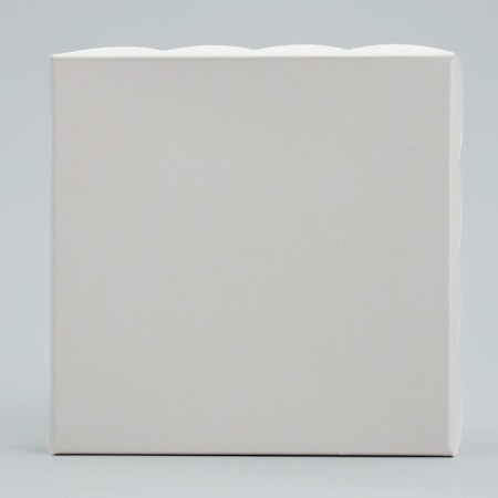 Cookie box, confectionery packaging with PVC lid, silver, 13 x 13 x 3 cm-4
