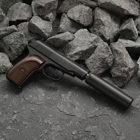 Strikeball pistol "Galaxy" Makarov, with a muffler, feces. 6 mm