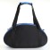 Sports bag with lightning, external pocket, black/blue color