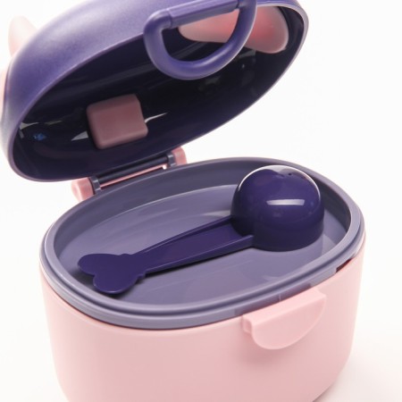 Container for storing baby food 330 ml., Pink color-3