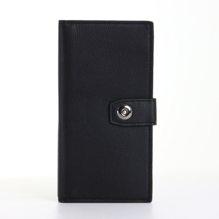Male purse on a magnet, black color-2