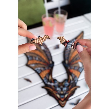 Wooden figured puzzle Ewa "Bat", 27 × 20 cm-7