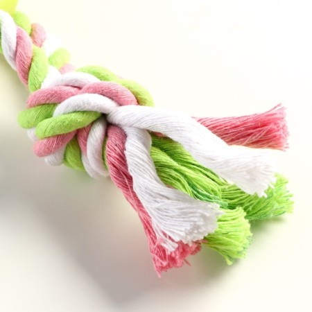 Chewing toy with a rope "piece of the sun", 8 cm, yellow-3