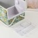 Casket for needlework "Green Flower Polyanka" 19x26x14.5 cm