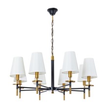 Suspended chandelier Arte Lamp Riccardo A4075LM-8BK, E14, 8x40 W, 86x86x47 cm, black