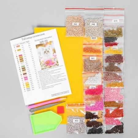 Diamond mosaic "Charm" 29.5 × 20.5 cm, 25 colors + sticker-1
