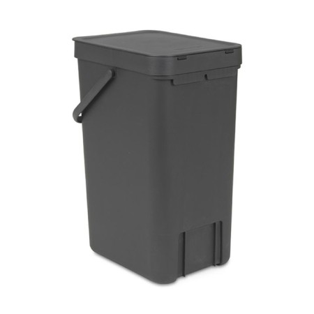 Garbage bucket Brabantia Sort & Go, built -in, gray color, 16 liters-4