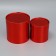 Set of boxes 2B1 Round “plain”, red metallic, 12 x 12, 15 x 15 cm, new year