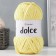 Yarn "Dolce" 100% micropoliester 120m/100g (761 yellow)