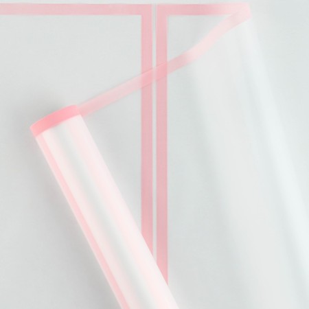 Flower film matte packaging "Kaima" pink 0.5x9 m-2