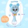 Musical toy "Funny Mishutka", sound, light, blue color