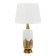 Maestro table lamp E27 40W white-gold 28x28x53 cm Risalux