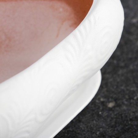 Bonsai Pot Small White, 0 6 l/ 14x18cm-4