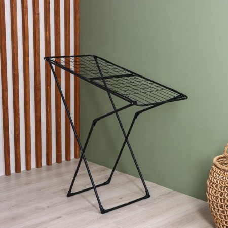 Sushilka for linen is floor folding, working length 18 m, height from the floor 95 cm, width 54 cm, black color is black-3