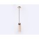 Suspended lamp with a replaceable lamp Ambrella Light, Traditional, Tr3571, E14, Color Gold