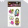 Tattoo on the body phosphorus color "nesting doll and mermaid" 14.3x7.5 cm