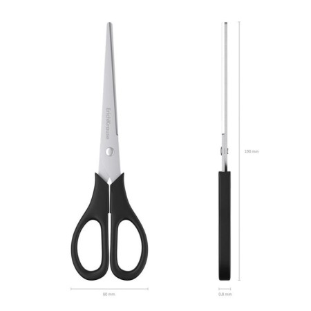 Scissors Erichkrause Standard, 19 cm, black-1