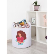 Корзина для игрушек «Обнимая сердце, размер 35х35 см