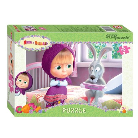 Puzzle "Masha and the Bear - 2", 80 elements, mix