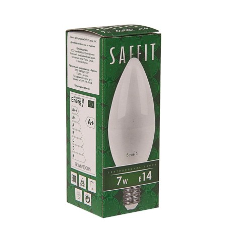 LED LED SAFFIT, C37, 7 W, E14, 4000 K, 560 lm, 220 °, 100 x 37-1