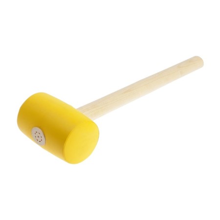 Kiyanka scrap, wooden handle, yellow rubber, 65 mm, 600 g