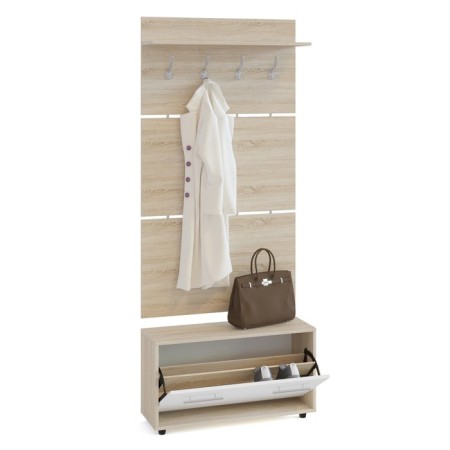 Shoe, 900 × 287 × 482 mm, sonoma oak color/white-2