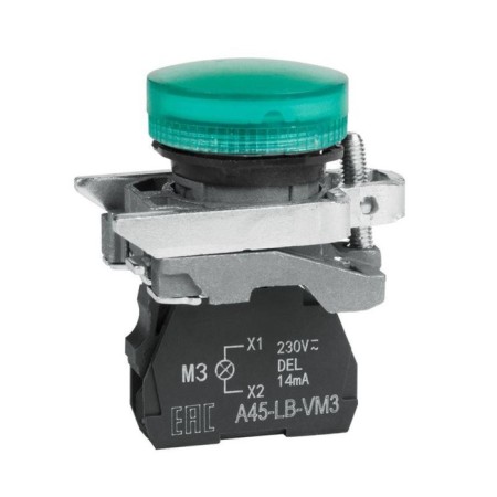 Signal lamp Optisignal KEAZ, 230 V, green