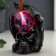 Plasma ball "Dragon and skull" black with silver patina 15x15x17.5 cm