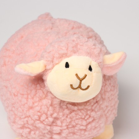Soft toy "Sheep", 20 cm, pink color-1