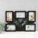 Photo frame Plastic in 5 photos 10x15 "Noble deer" Black 48x33x2.5 cm