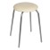 Stool "economy" silver metallic/milk