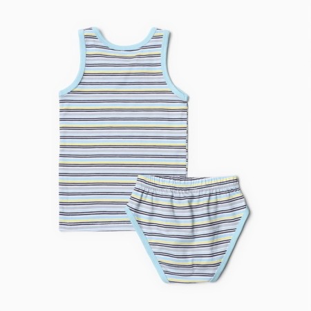 A set for a boy (T-shirt, panties), color light blue, height 122 cm-3
