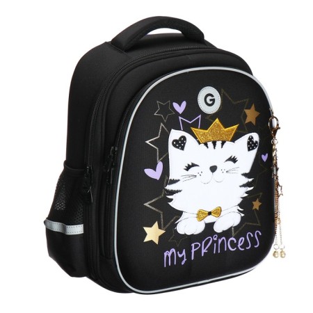 Frame saturan, 36 x 28 x 20 cm, Grizzly, from Plyusha, + keychain, black-1