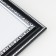 Photo frame plastic "Mira" 40x60 cm black (plastic screen)