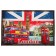 Tray with handles "London", wooden, 30x20x4.5cm