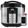Multicked JVC MC501, 700 W, 6 L, 45 programs, silver color with black