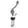 Hook furniture tundra TKT005, three -rod, copper