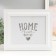 Key closed "House, dear house" 26.5x31.5 cm white