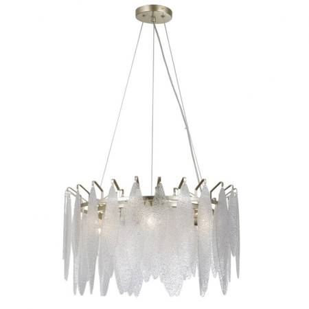 Crystal chandelier Gerhort G22027/6CPGD+WT, 6x40W, E14, 80x55x55 cm, gold color-1