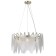 Crystal chandelier Gerhort G22027/6CPGD+WT, 6x40W, E14, 80x55x55 cm, gold color