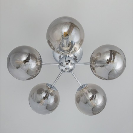 Ceiling Citilux "Tommy" CL102150, 52x52x24.5 cm, 5x40W, e14, gray color gray-5
