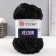 Yarn "Velour" 100% micropoliester 170m/100g (842 black)